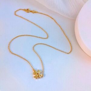 Tory Burch Gold Pendant Necklace